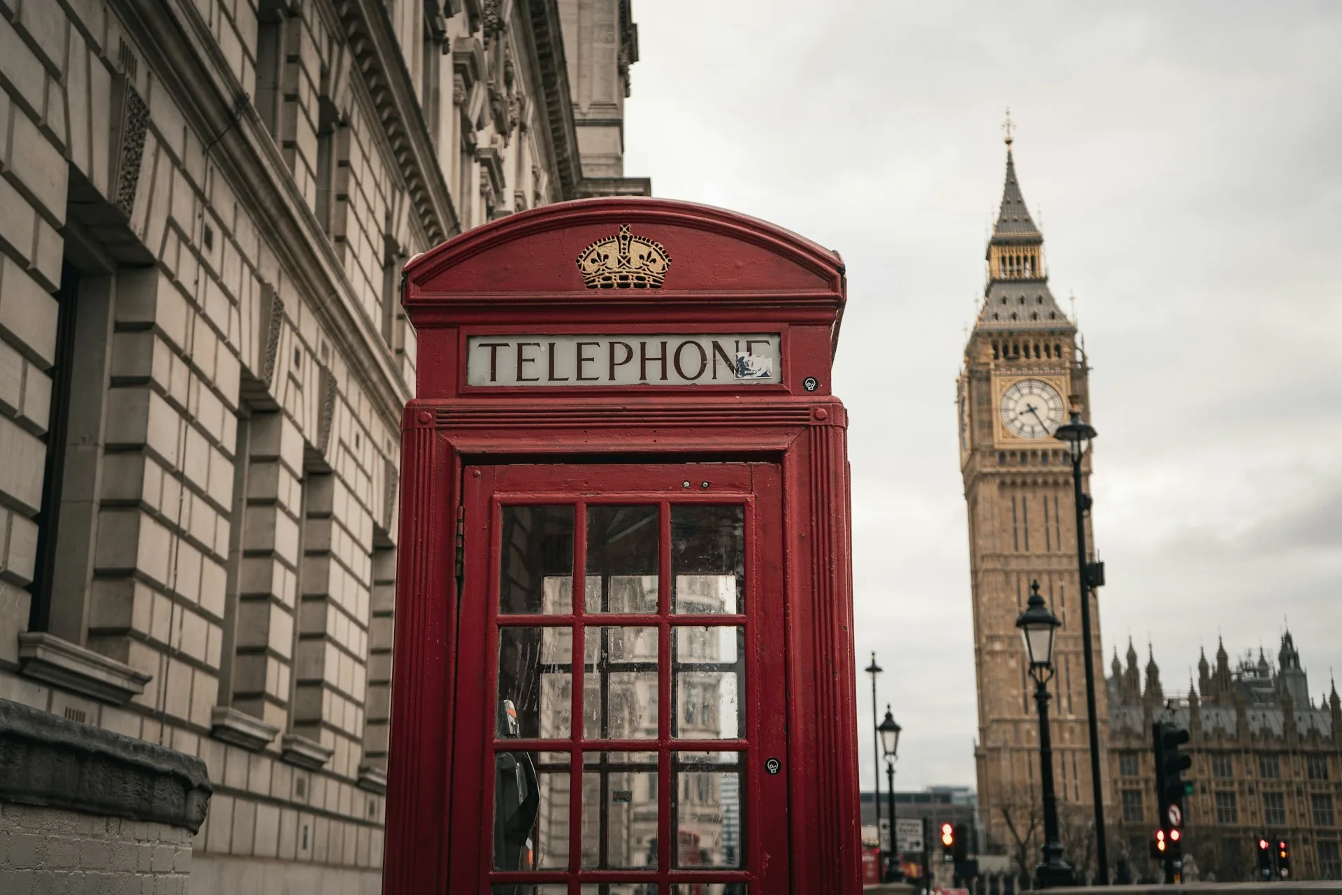 Cabina telefònica i el Big Ben