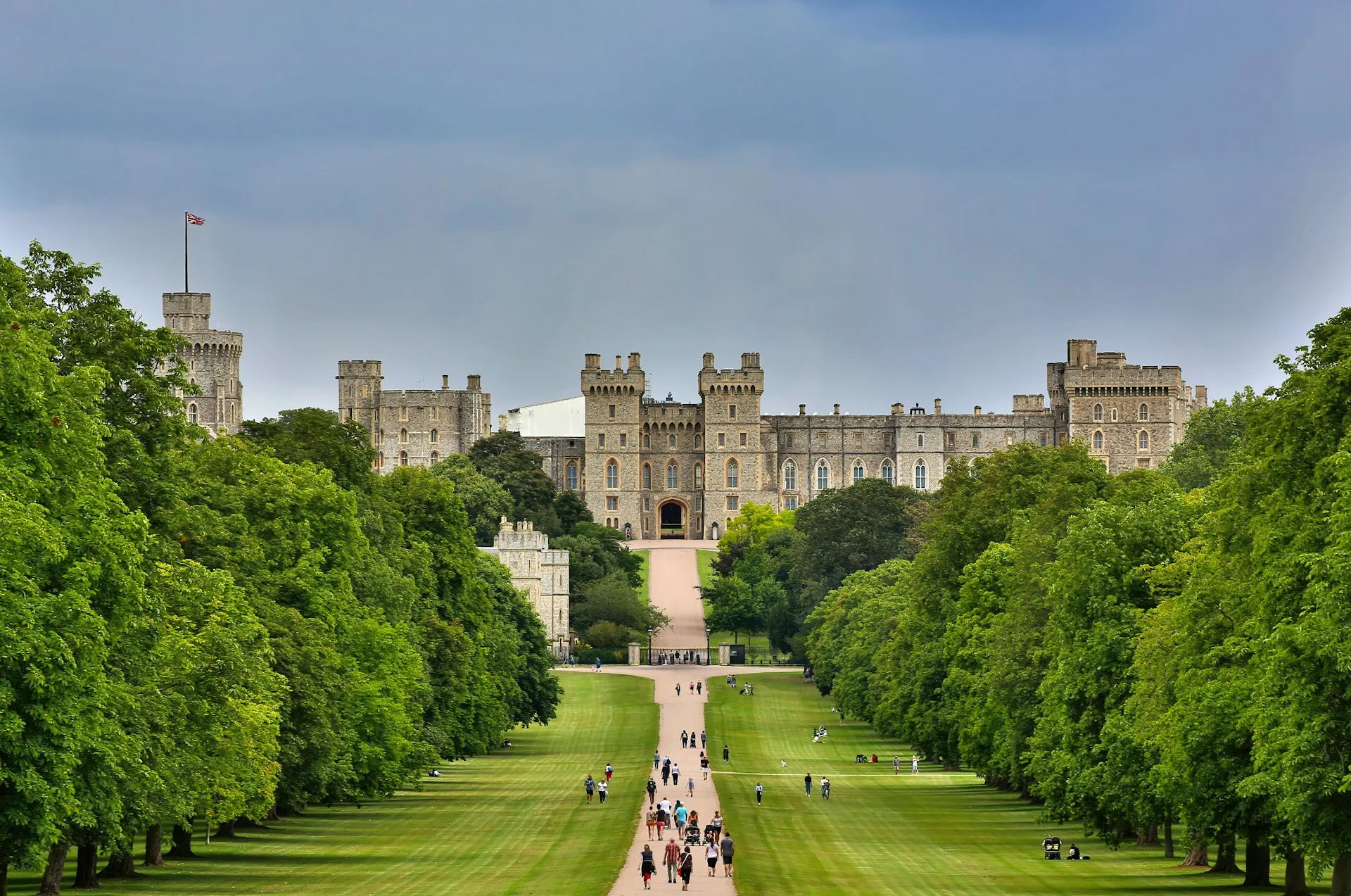 Castell de Windsor des del Long Walk
